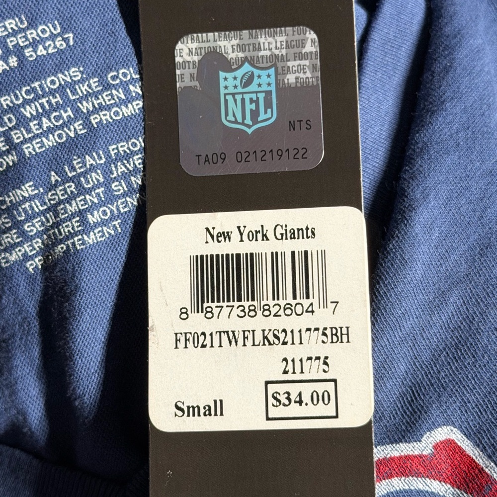'47 Brand Women's New York Giants Logo T-Shirt Sz Small - Picture 4 of 5